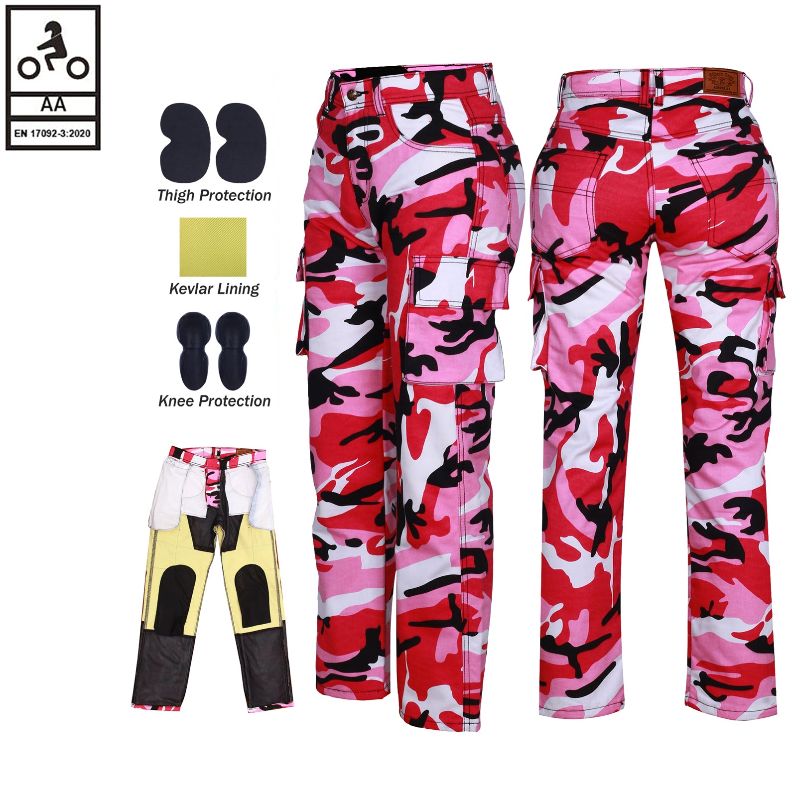 Motorcycle Pants Womens Biker Gear Pants Girl Motorbike Gear