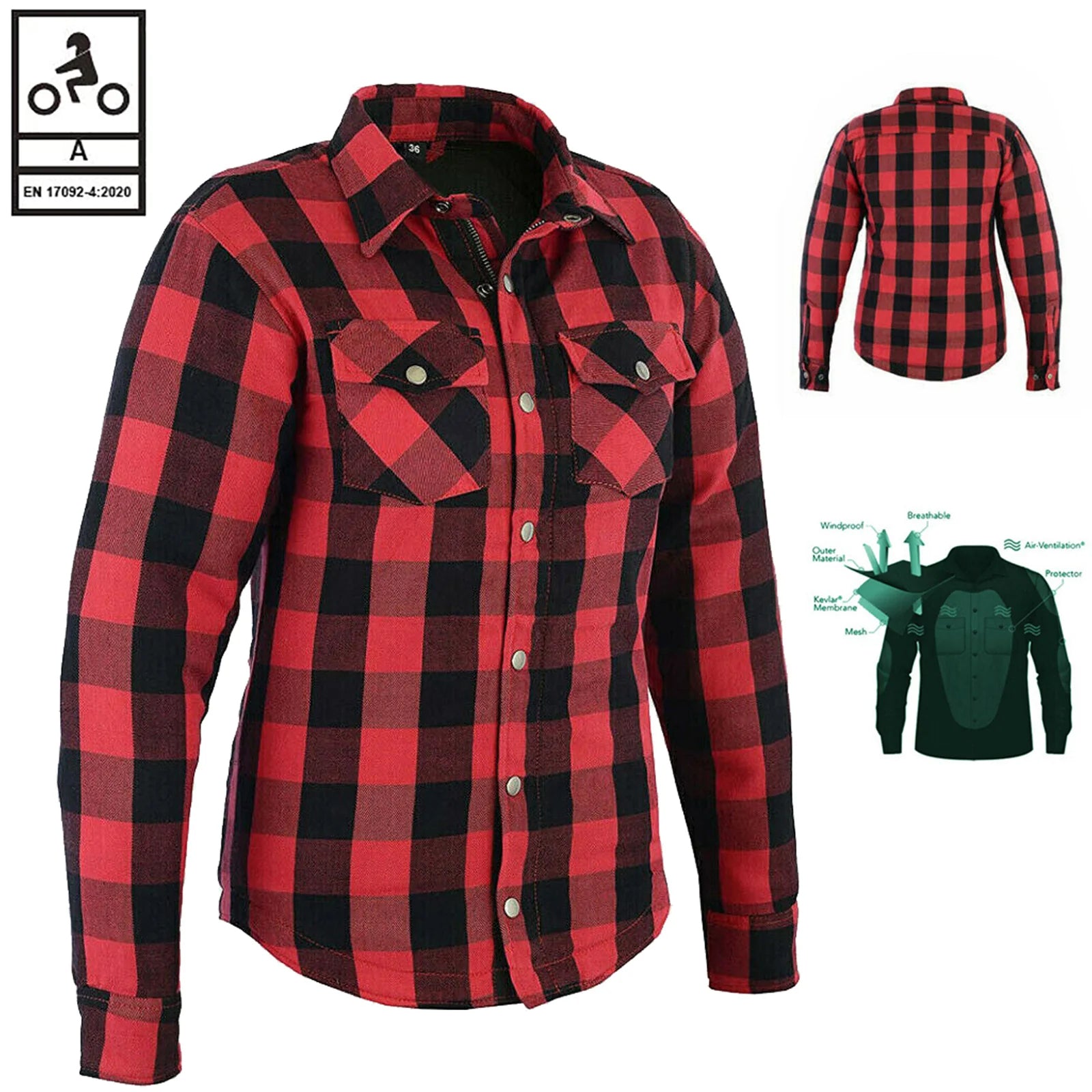 Bikers Gear Australia Motorradjacke mit Kevlar gefüttert, Denim Bikers Gear Australia Motorradjacke mit Kevlar gefüttert, Denim