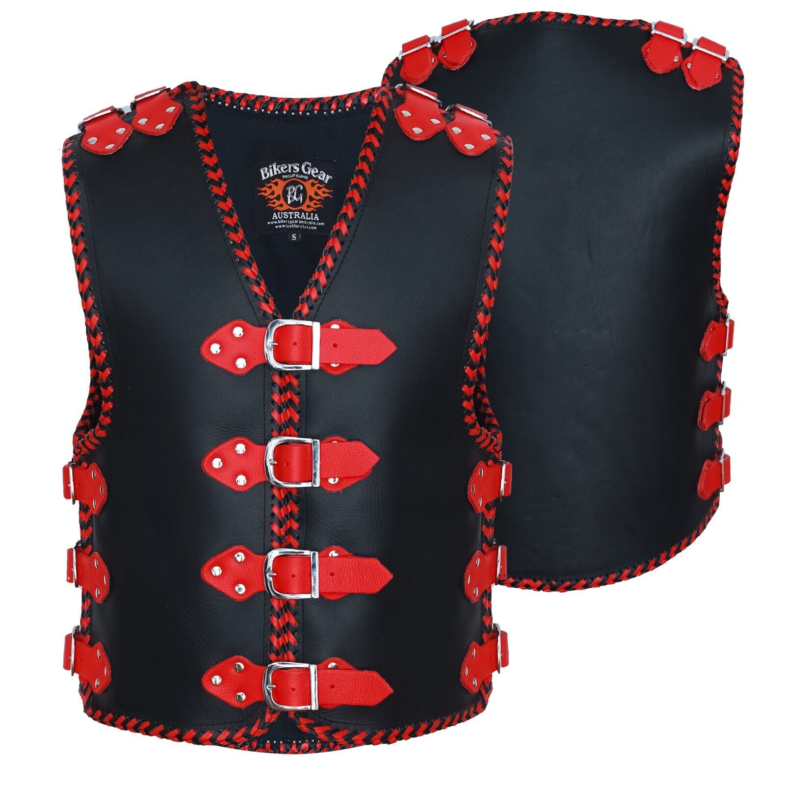 Bikers Gear Australia Atlas Leather Motorcycle Vests