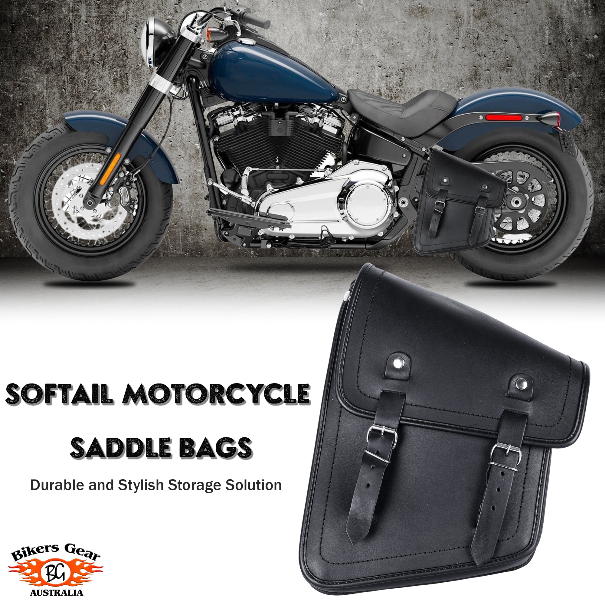 Luggage Harley Davidson Saddlebags BGA Roll Out Harley Softail