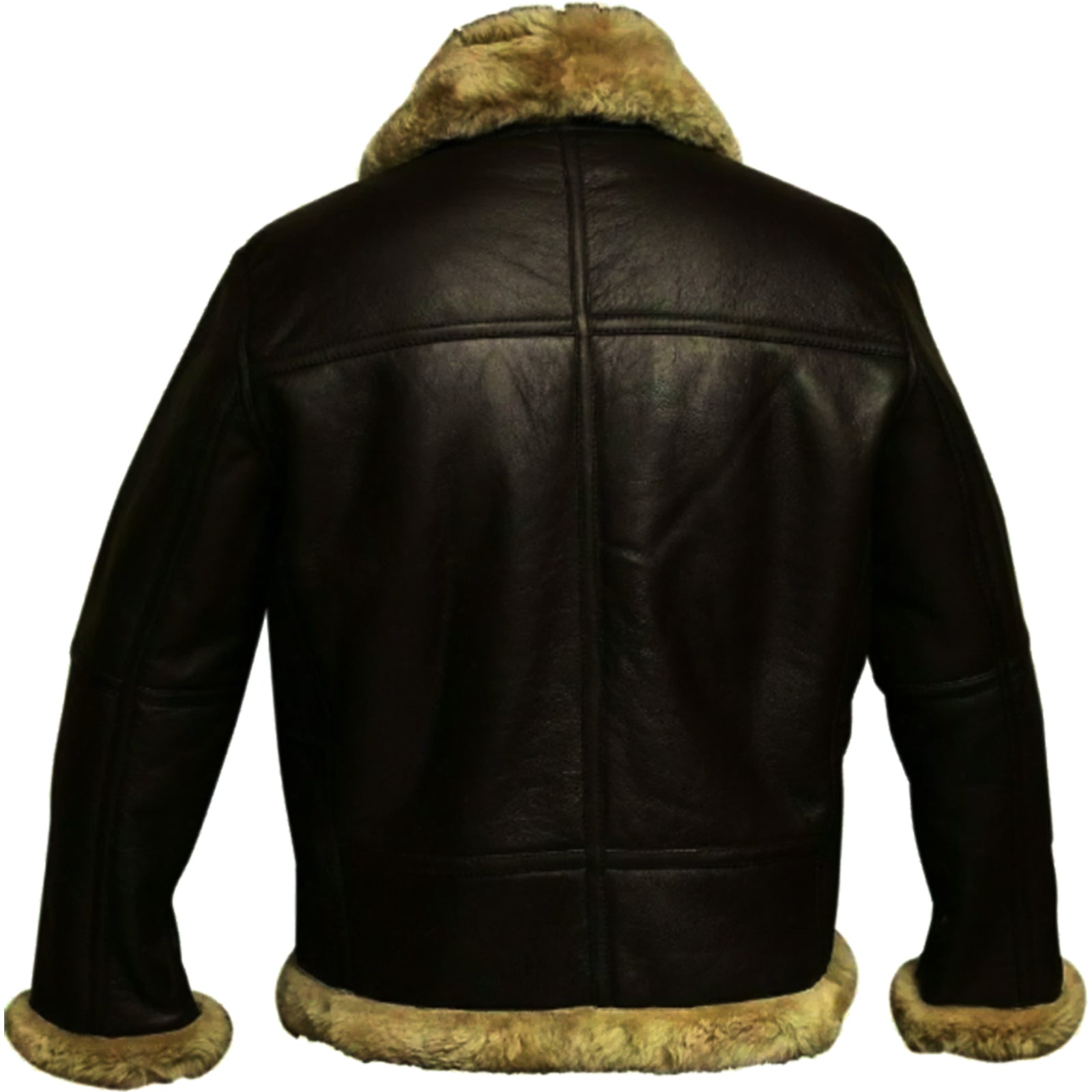 Bikers Gear Australia Aviator B3 Shearling Sheepskin Leather Bomber Jacket For Men