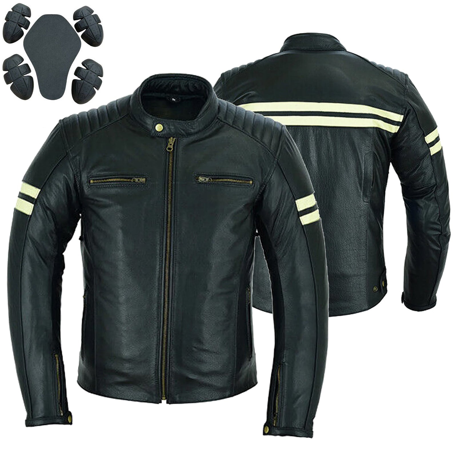 Bikers Gear Australia Motorcycle Leather Jacket Roadster Classic