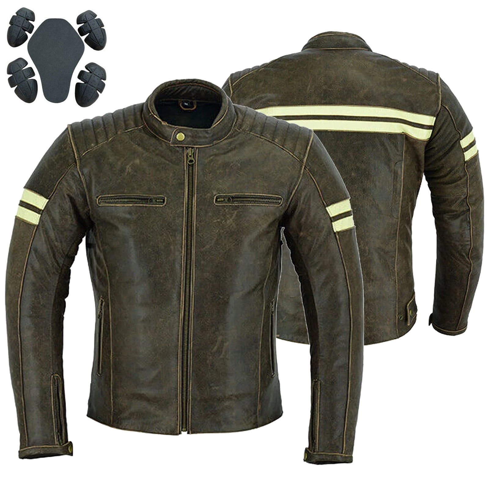 Bikers Gear Australia Motorcycle Leather Jacket Roadster Classic