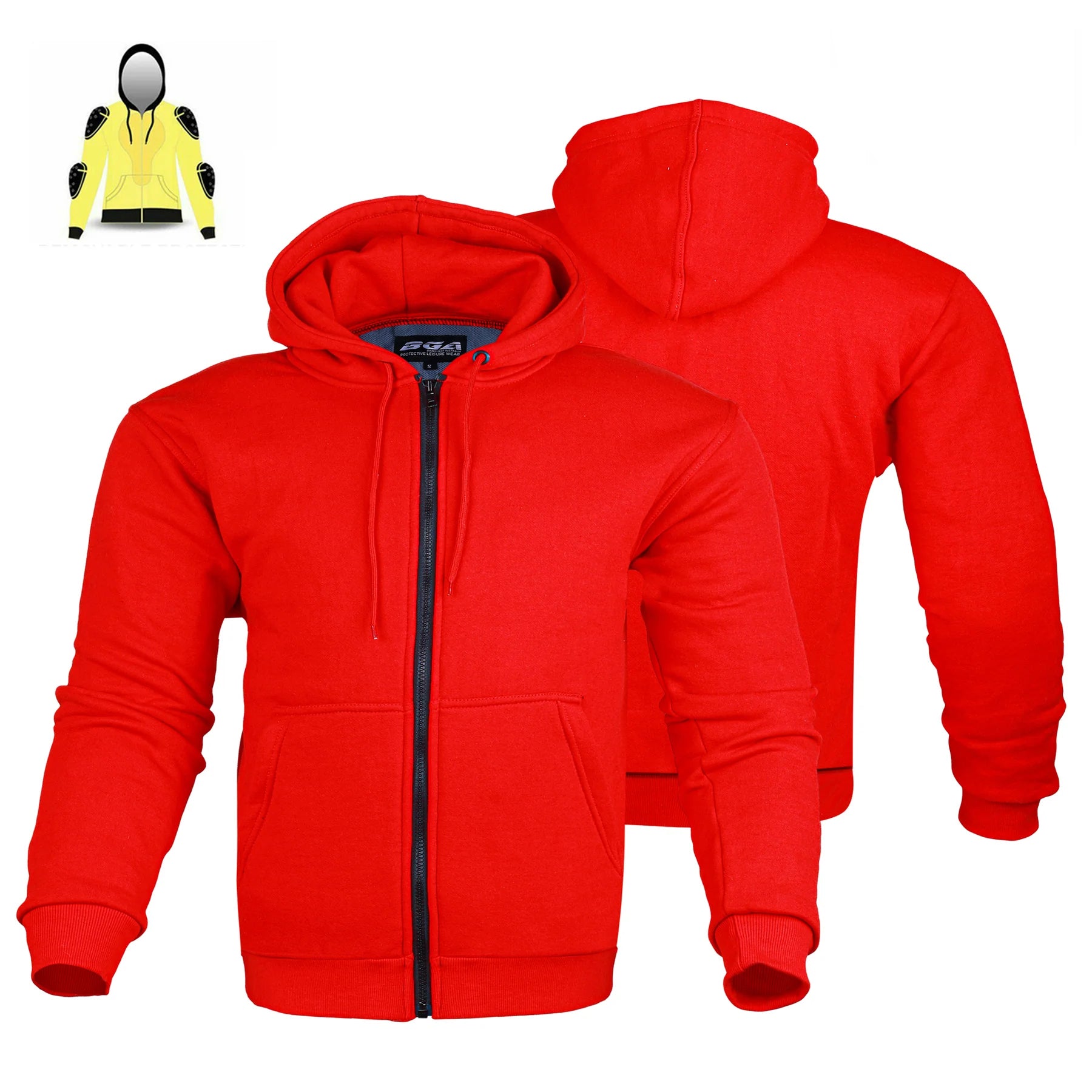 Bikers Gear Australia Alpha Motorcycle Hoodie Lined with Kevlar