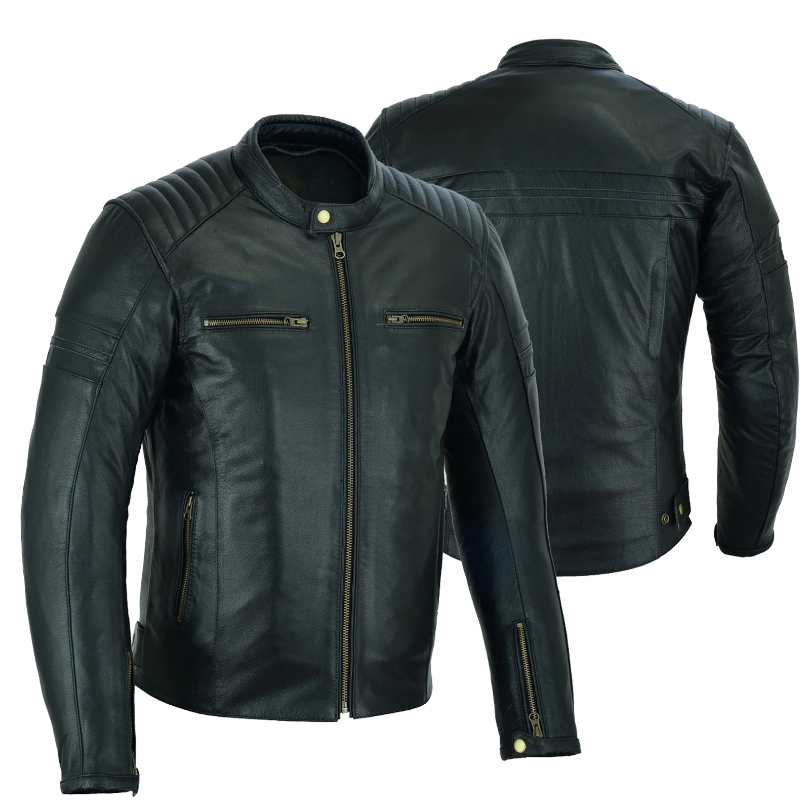 Bikers Gear Australia Motorcycle Leather Jacket Roadster Classic