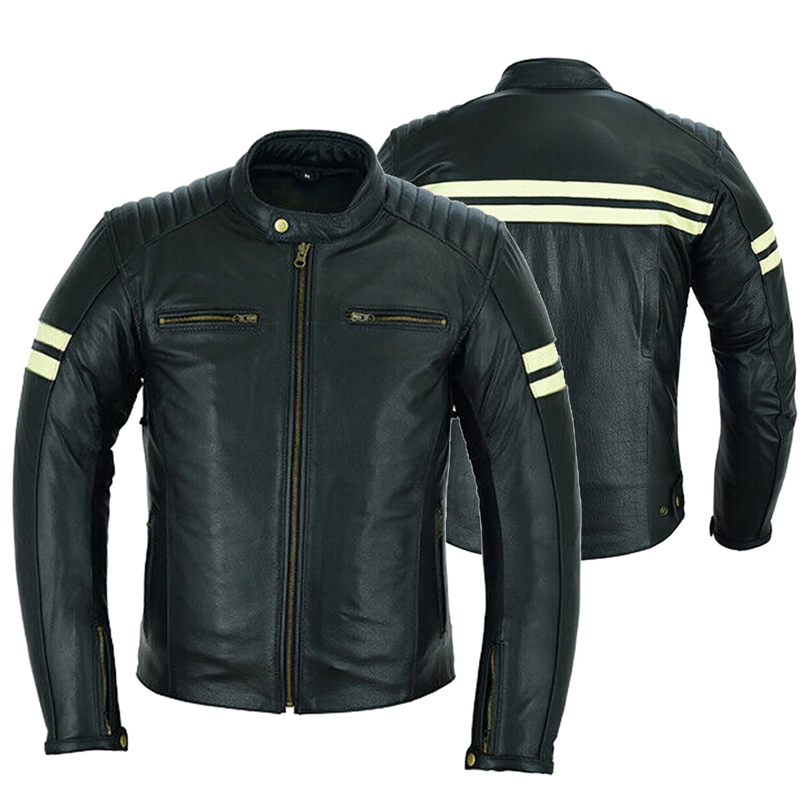 Bikers Gear Australia Motorcycle Leather Jacket Roadster Classic