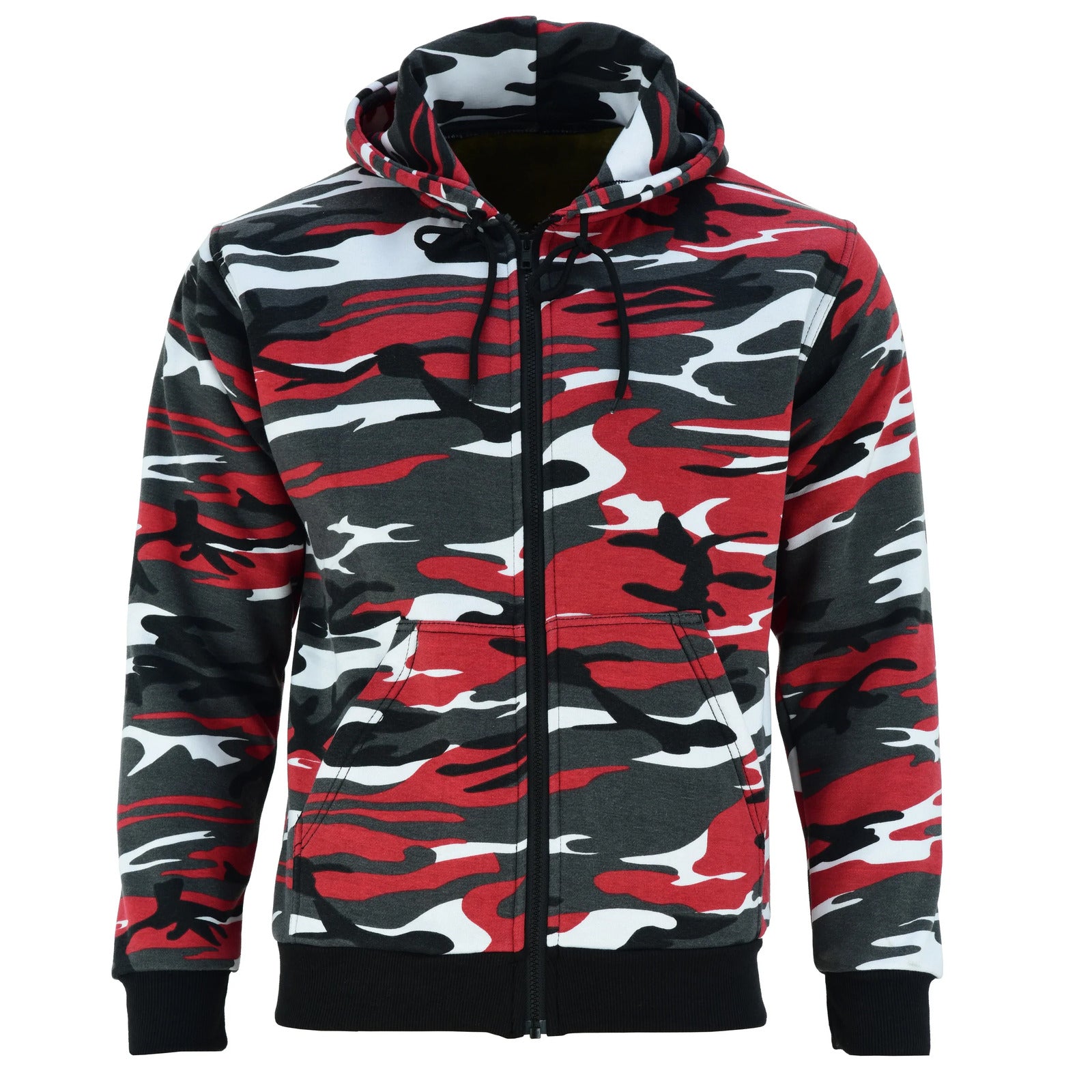 Bikers Gear Australia Alpha Protective Motorcycle Hoodie Camo Red