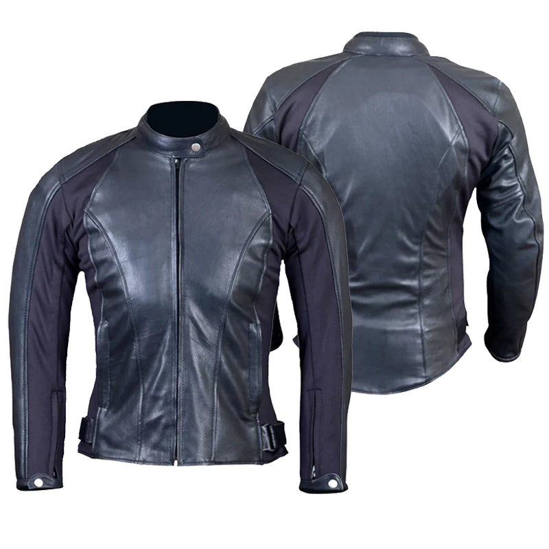 Bikers Gear Australia Cafe Racer Ladies Leather Jacket