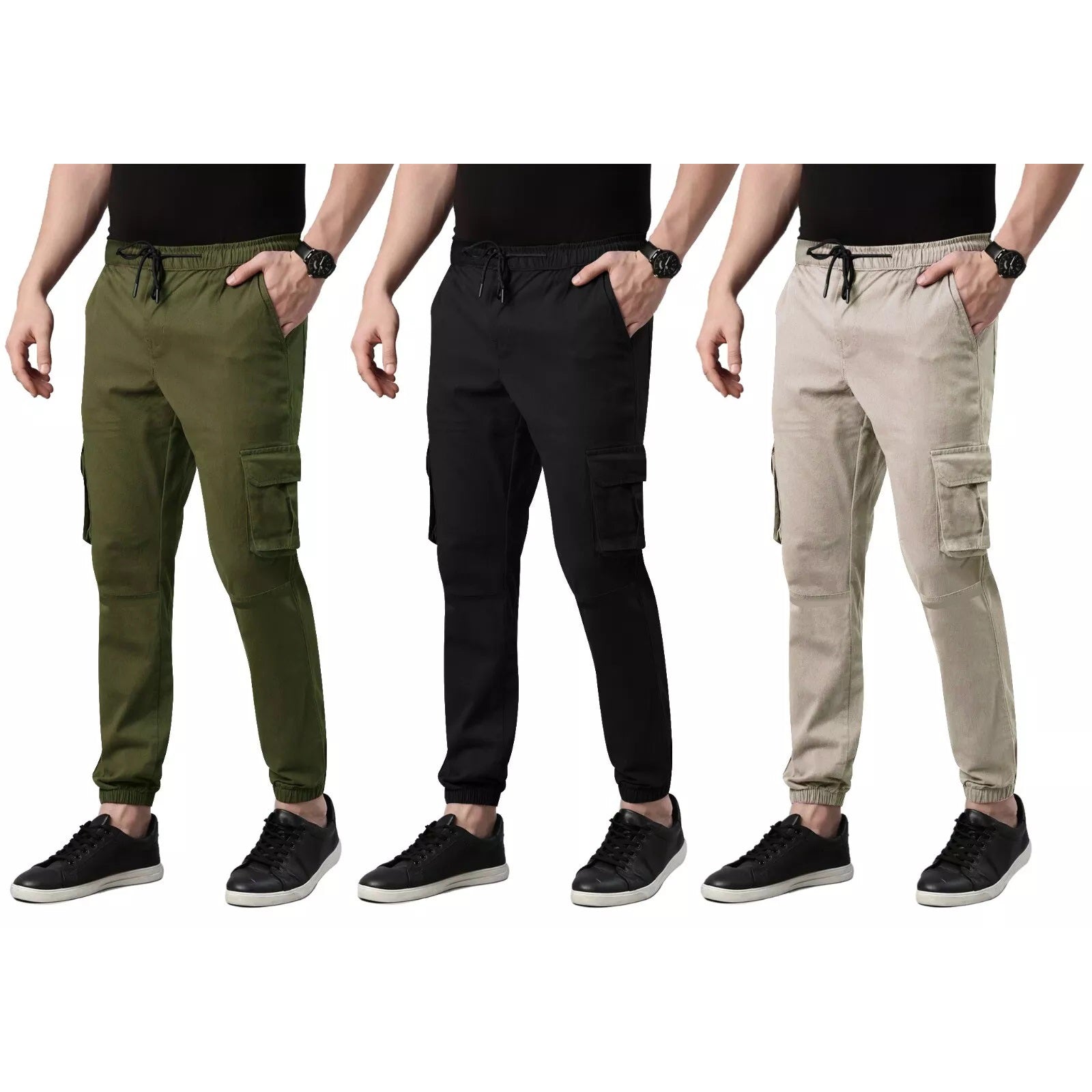 Bikers Gear Australia Charlie Men's Casual Stretch Motorcycle Cargo Kevlar Lined Pants