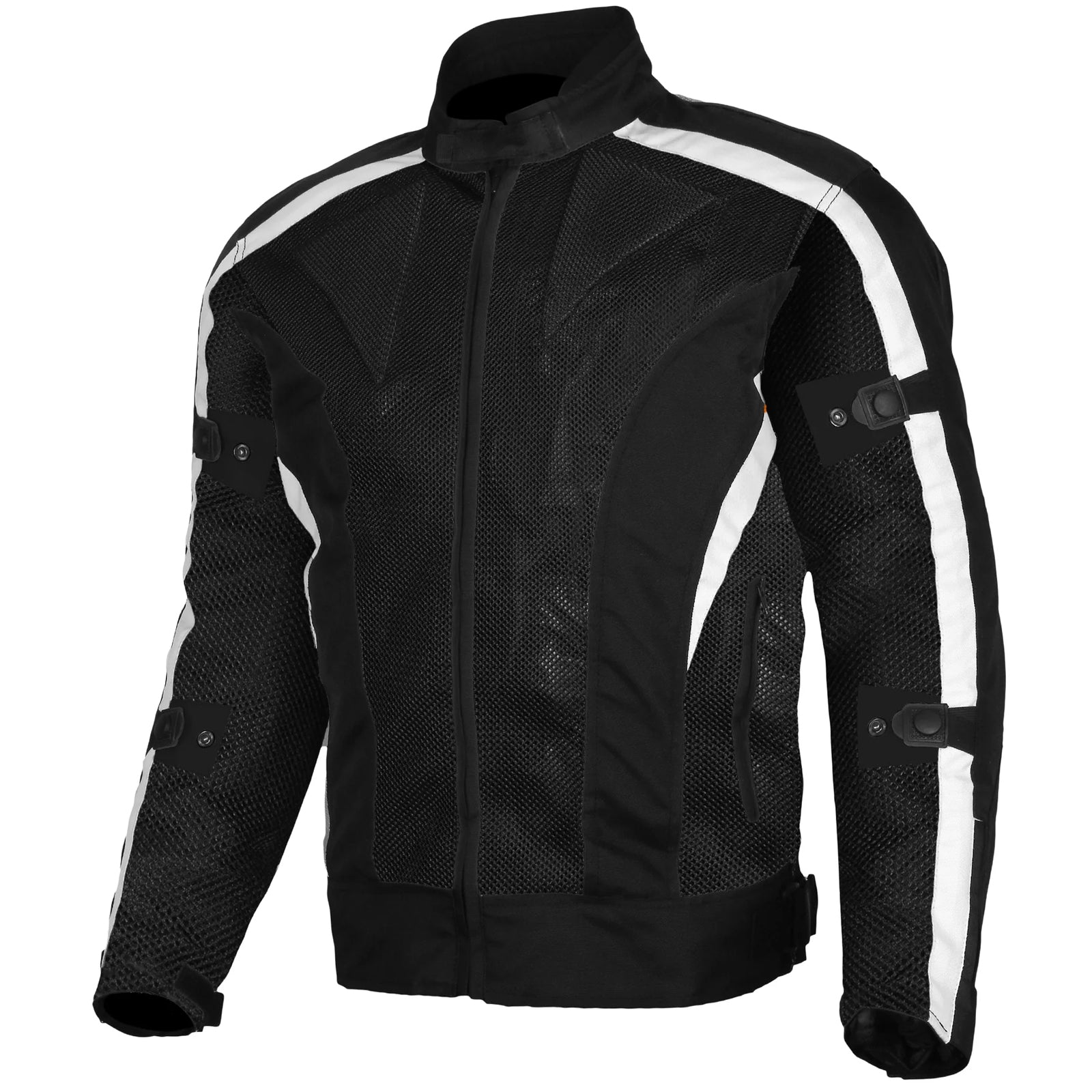 Bikers Gear Australia Motorcycle Chicane Summer Mesh/Cordura Jacket White