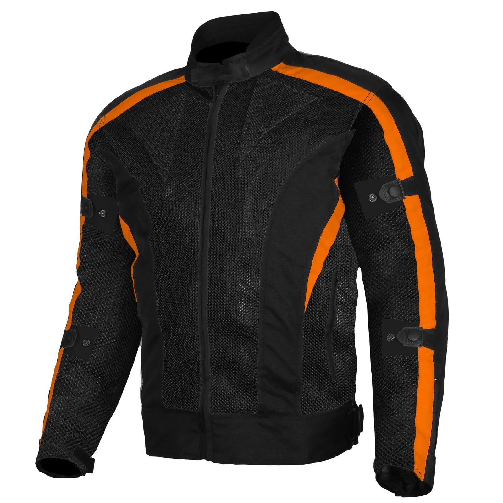 Bikers Gear Australia Motorcycle Chicane Summer Mesh/Cordura Jacket Orange