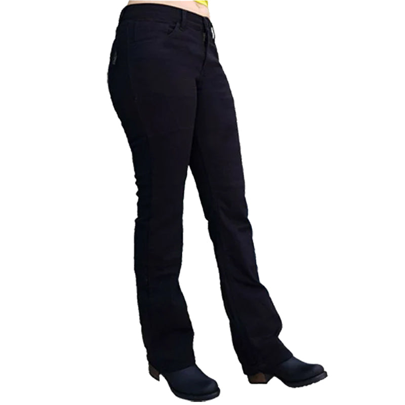 Bikers Gear Australia Grouse Lady Motorcycle Jeans Black