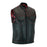 Bikers Gear Australia Motorcycle Club Leather Vest Diamond Quilted RED