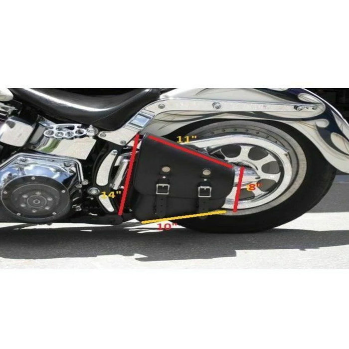 Bikers Gear Australia Motorcycle Harley Style Softail Single Saddle Bag
