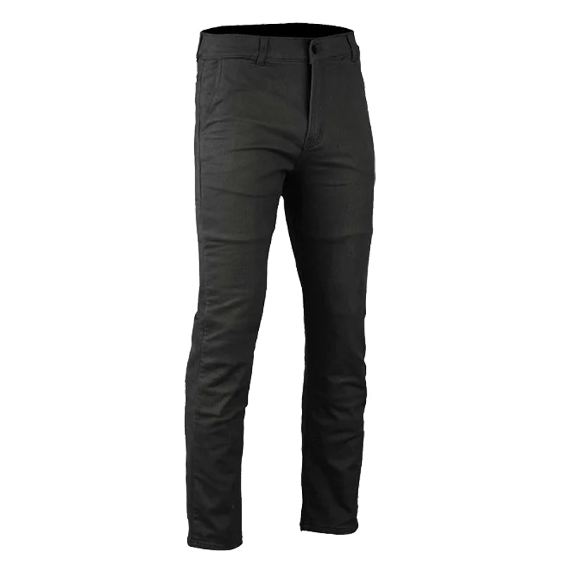 Bikers Gear Australia Stork Mens Motorcycle Chino Pants Black