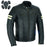 Bikers Gear Australia Motorcycle Leather Jacket Roadster Classic Black/White