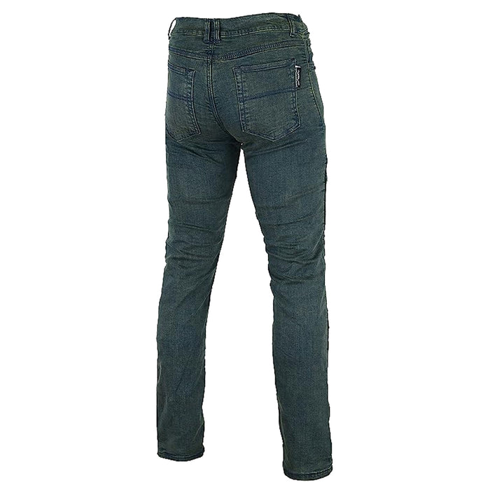 Bikers Gear Australia New Ladies Stretch Kevlar Lined Protective Motorcycle Jeans with Removable CE 1621-1 Armour