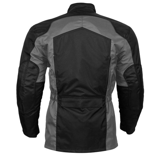 Bikers Gear Australia Avalanche Motorcycle Waterproof Textile Jacket Grey