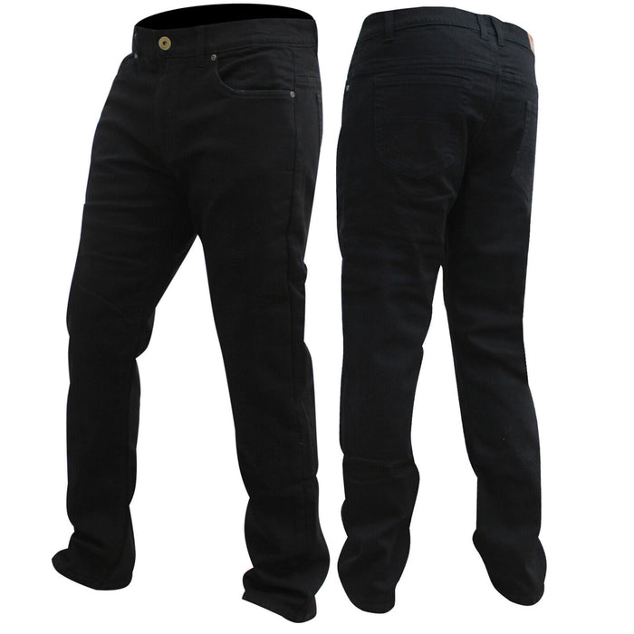 Bikers Gear Australia Mens Motorcycle Stretch Jeans Black