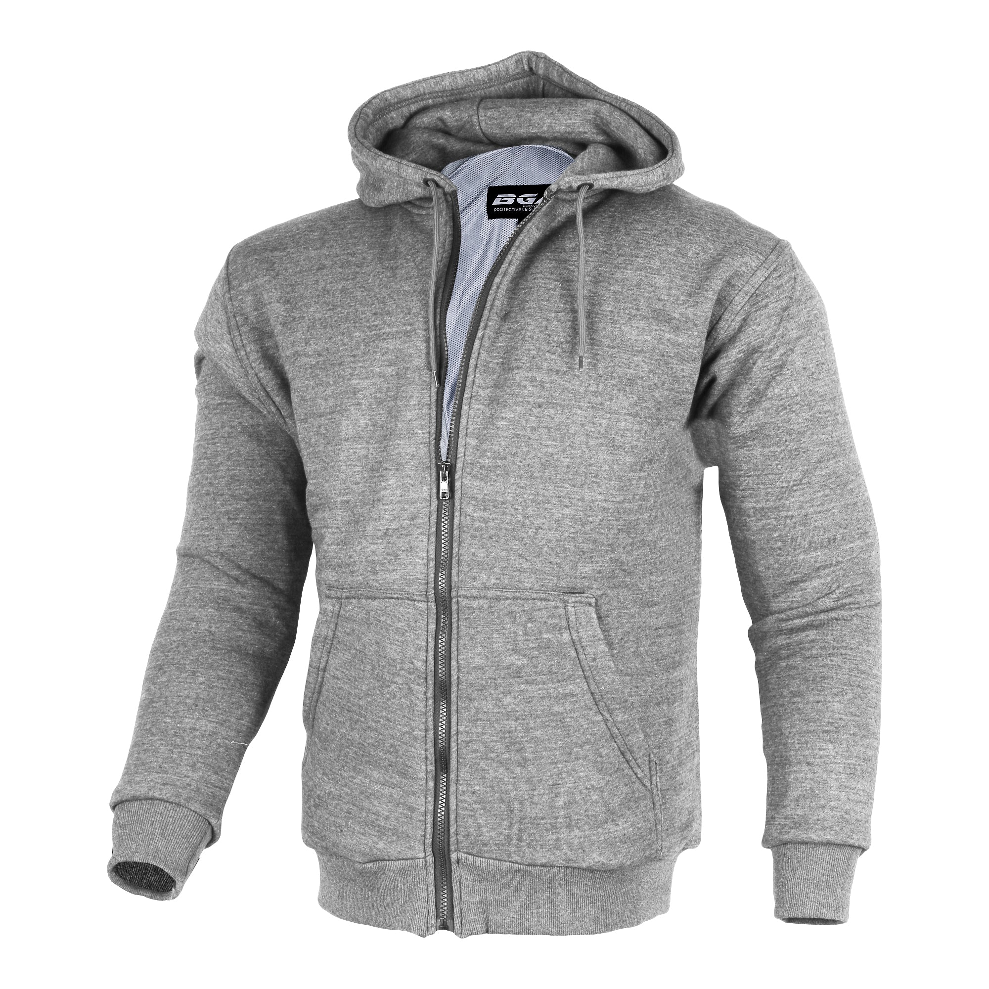 Bikers Gear Australia Alpha Protective Motorcycle Hoodie Grey