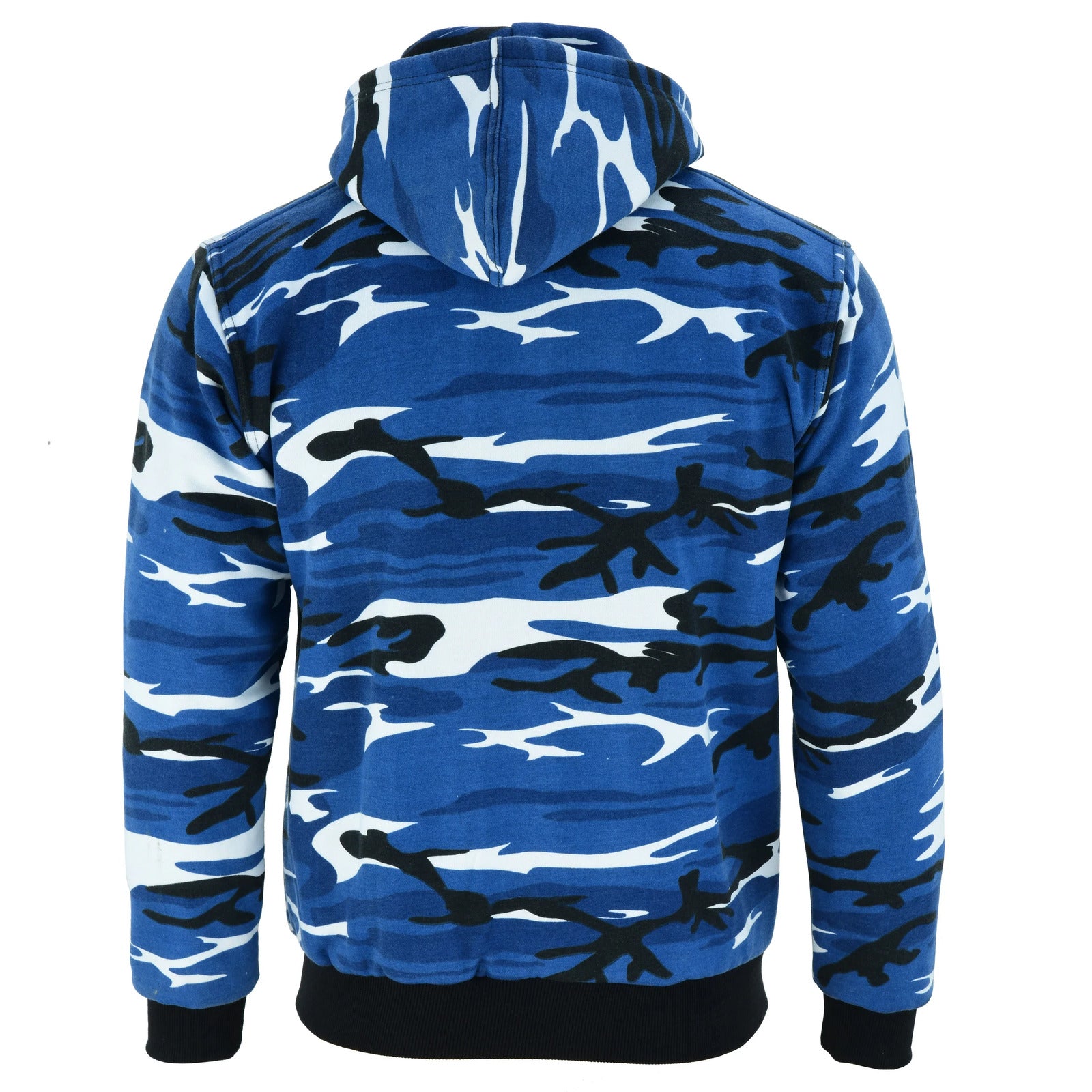 Bikers Gear Australia Alpha Protective Motorcycle Hoodie Camo Blue