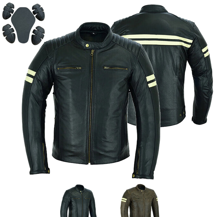 Bikers Gear Australia Motocycle Leather Jacket Roadster Classic