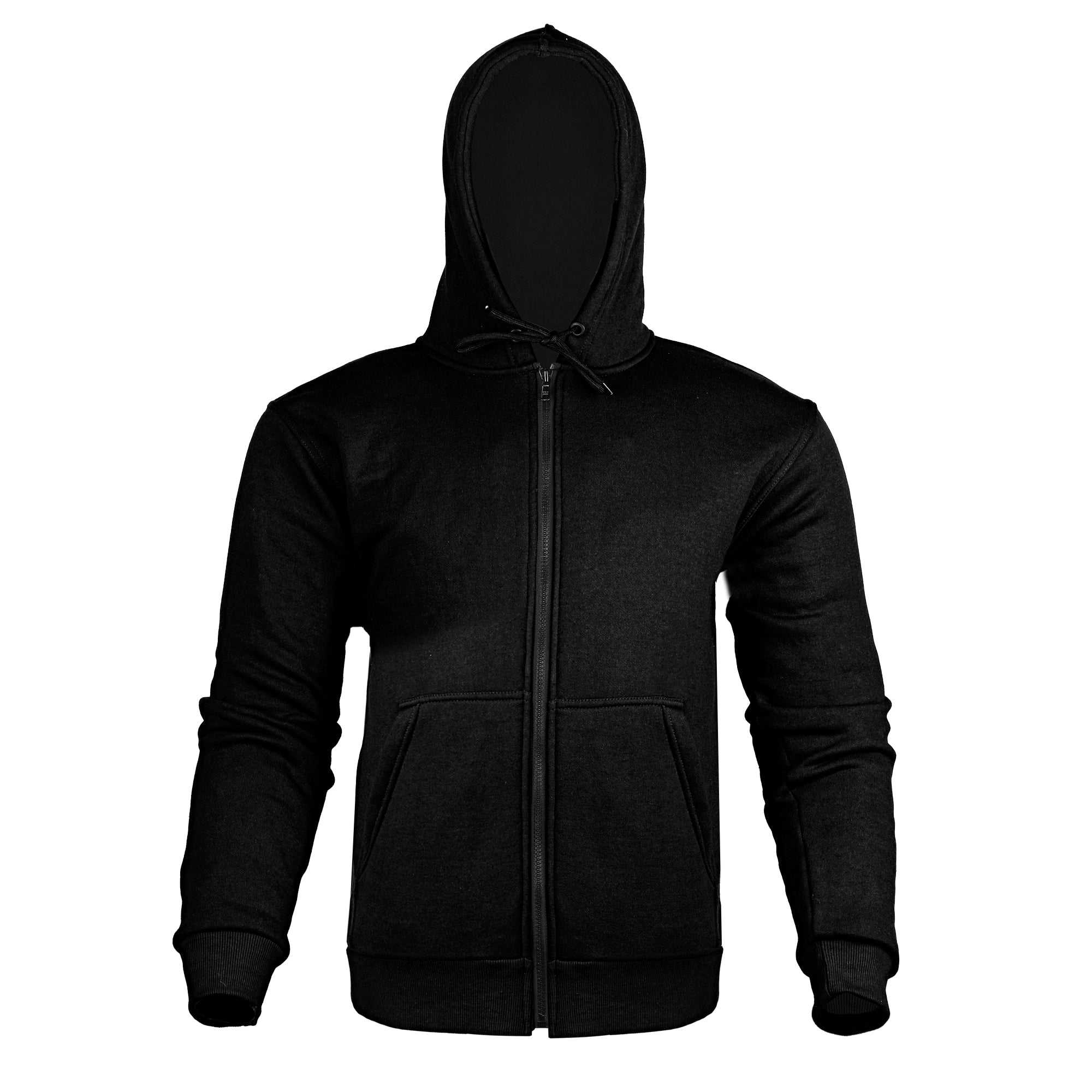 Bikers Gear Australia Alpha Protective Motorcycle Hoodie Black