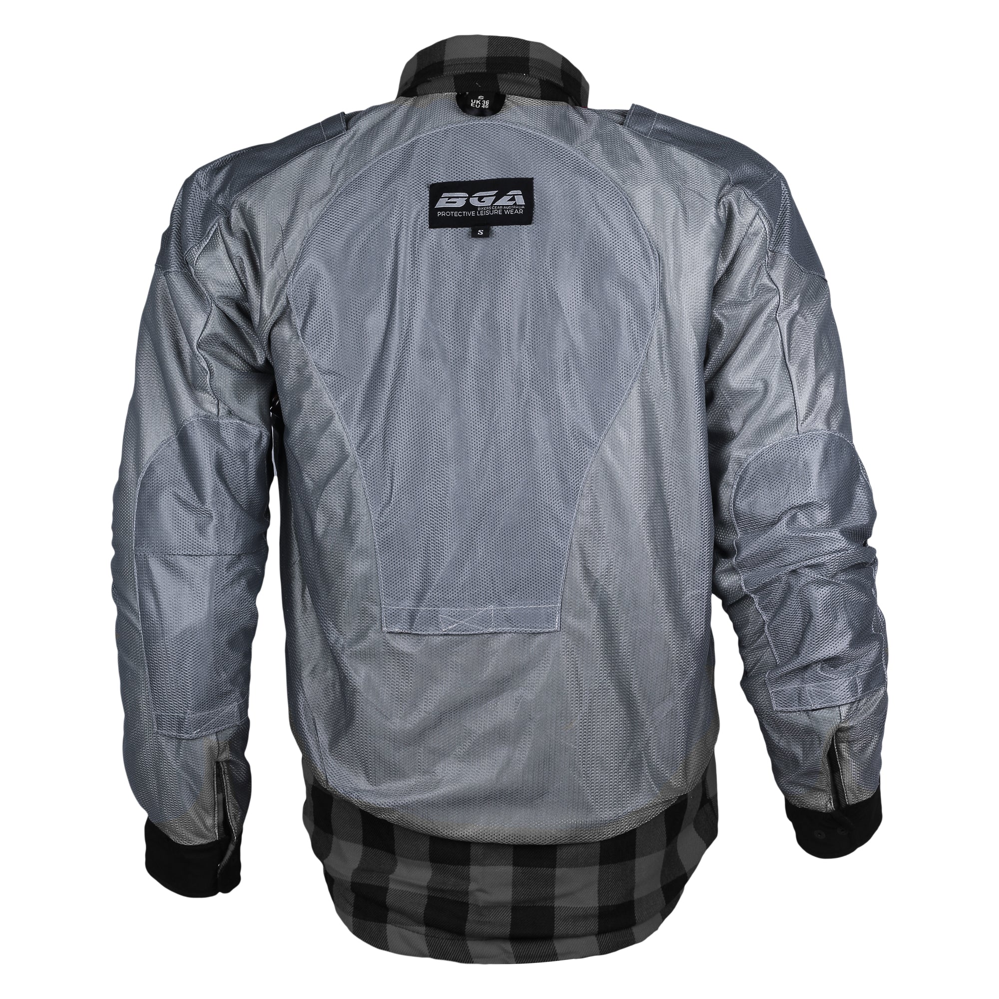 Bikers Gear Australia Exo Protective Motorcycle Flannel Shirts Grey - Premium Men Protective Shirts - Just £72.99! Shop now at Australian Bikers Gear