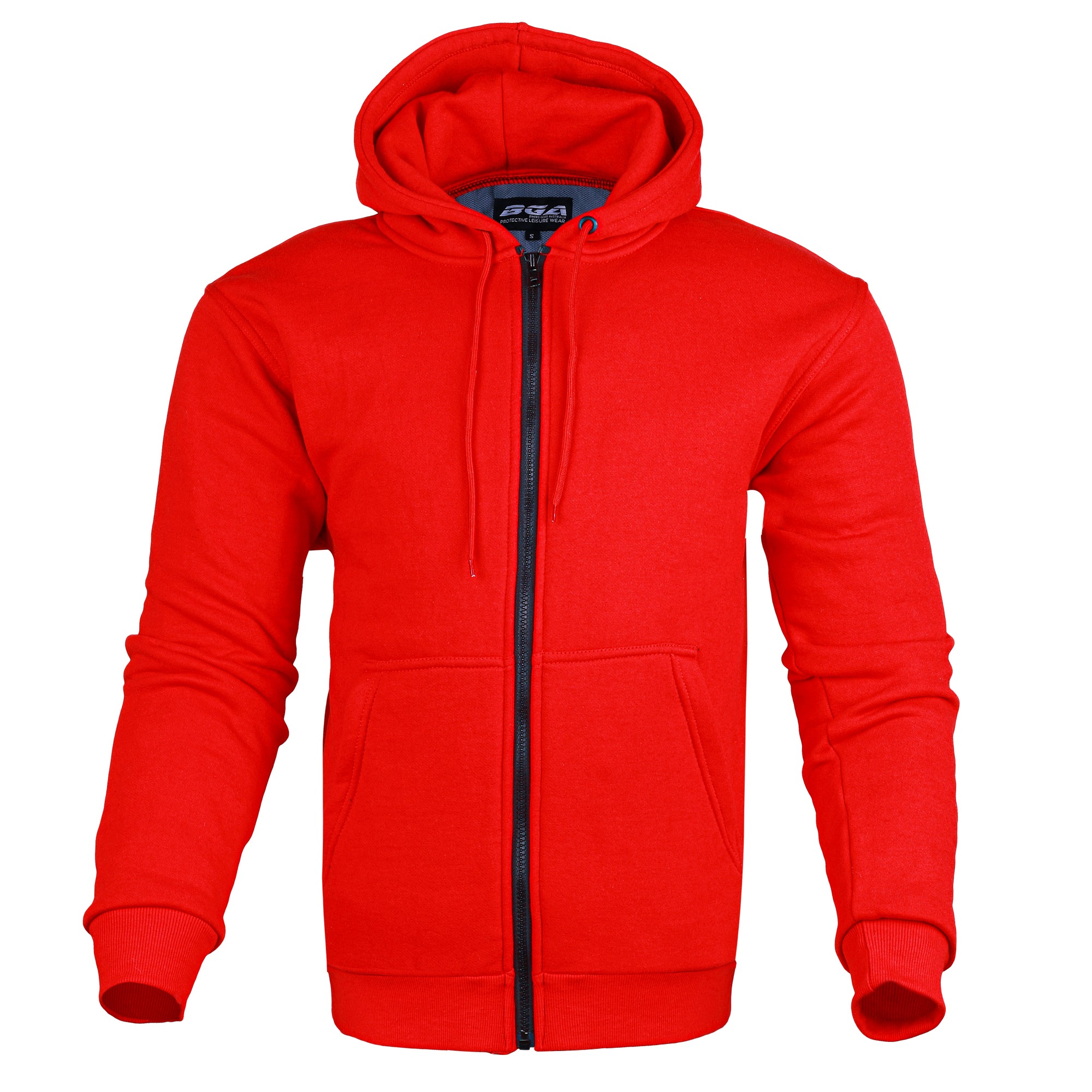 Bikers Gear Australia Alpha Protective Motorcycle Hoodie Red