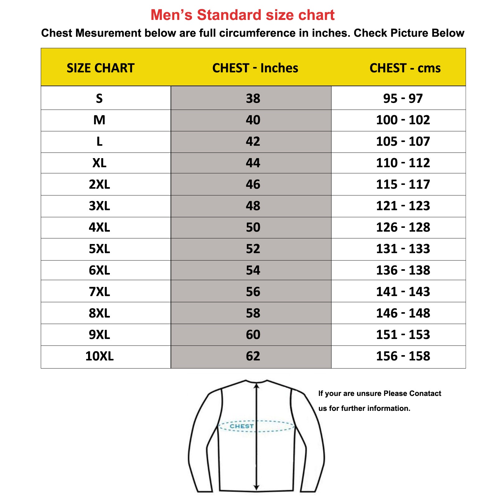 Leather Motorcycle Jacket Sizing Leather Jacket Us Size Chart