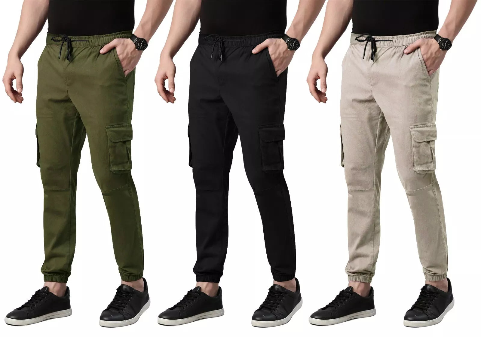 Bikers Gear Australia Charlie Men's Casual Stretch Motorcycle Cargo Kevlar Lined Pants