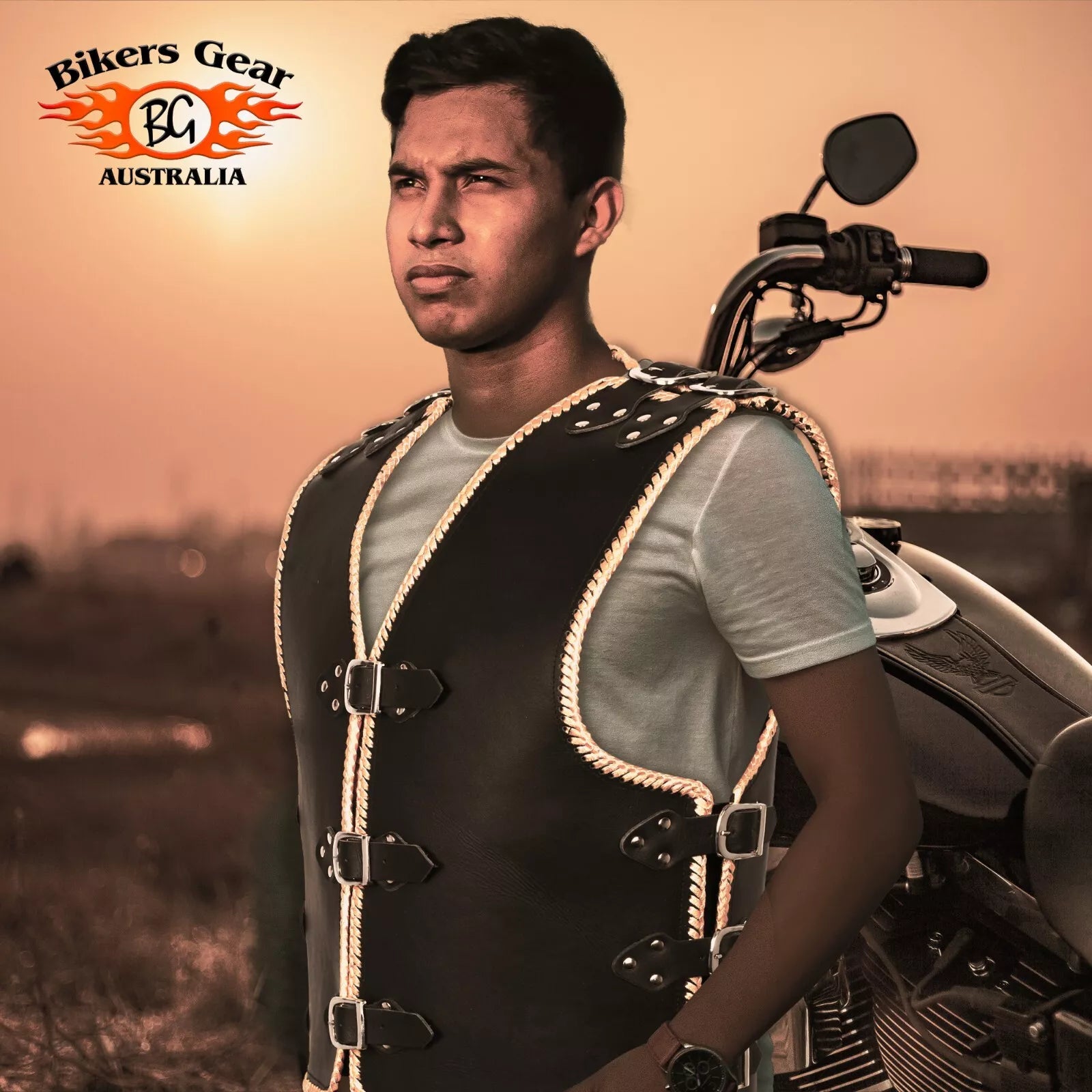 Bikers Gear Australia Leather Motorcycle Heavy-Duty Jacket