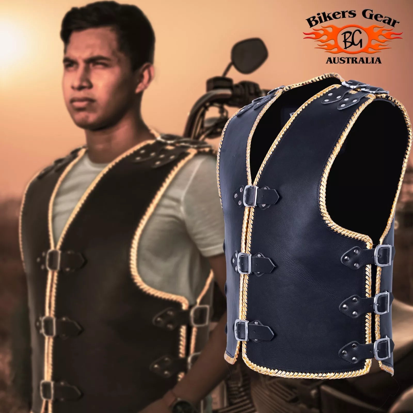 Bikers Gear Australia Leather Motorcycle Heavy-Duty Jacket