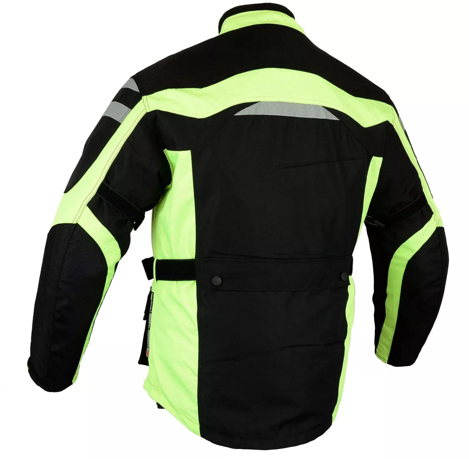 Bikers Gear Australia Motorcycle HiViz Waterproof Cordura Jacket CE