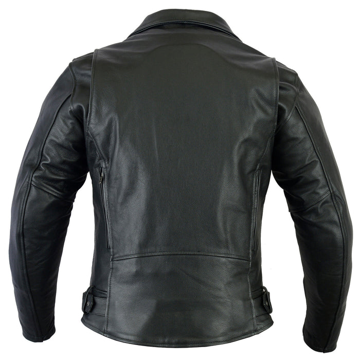 Bikers Gear Australia Brando No Buckle Motorcycle Leather Jacket